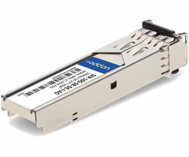 Alt view image 5 of 8 - AddOn SFP+ Module - For Optical Network, Data Networking - 1 x LC 10GBase-SR Network - Optical Fiber - Multi-mode - 10 Gigabit Ethernet - 10GBase-SR - 10 Gbit/s - 0.30 km Maximum Distance - Hot-swappa