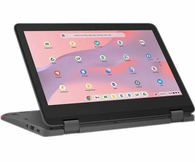 Alt view image 2 of 8 - Lenovo 300e Yoga Chromebook Gen 4 11.6" Touch Screen MediaTek Kompanio 528 Mali G52 8GB Memory 64 GB SSD Chrome OS 82W2002JUS