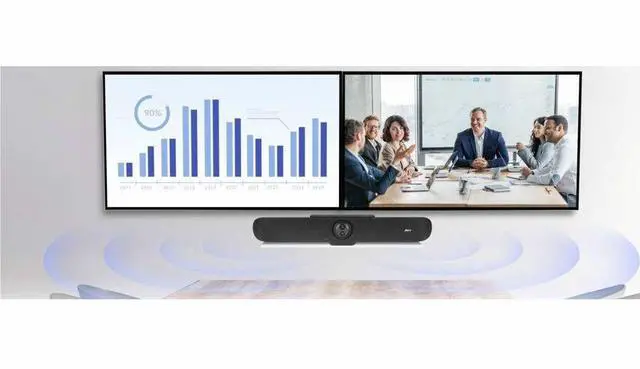 Alt view image 4 of 8 - AVer VB370A Video Conferencing Camera - 8 Megapixel - 30 fps - USB Type C - 4K - 3840 x 2160 Video - Exmor CMOS Sensor - 120° Angle - Wall, Tripod Mount - 4x Digital Zoom - Microphone - Wirele