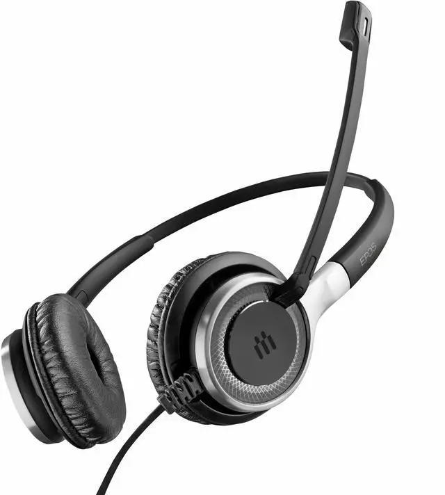 Alt view image 5 of 7 - EPOS IMPACT SC 662 Headset - Stereo - Easy Disconnect - Wired - On-ear - Binaural - Ear-cup - Noise Cancelling, Electret, Uni-directional, Condenser Microphone - Black