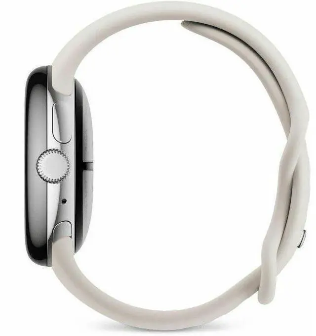 Alt view image 4 of 15 - Google Pixel Watch 3 (41mm) - Android Smartwatch with Heart Rate Tracking, Advanced Running from Fitbit, Fitness Insights, 24-Hour Battery - Polished Silver Aluminum Case - Porcelain Band - Wi-Fi
