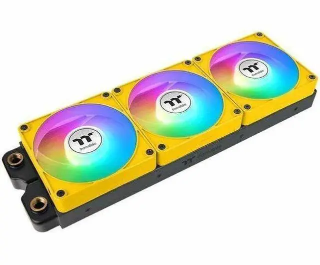 Alt view image 14 of 20 - Thermaltake CT120 EX Reverse ARGB Sync PC Cooling Fan 3 Pack, 500~2000 RPM, 5V Mobo Sync, 16.8 Million Colors 9 LEDs, MagForce 2.0 Connectors, Hydraulic Bearing, Bumblebee, CL-F223-PL12BB-A