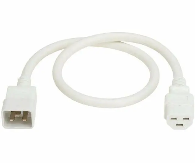 Main image of Eaton Tripp Lite Series Power Cord, C20 to C21 - Heavy-Duty, 20A, 250V, 12 AWG, 2 ft. (0.6 m), White