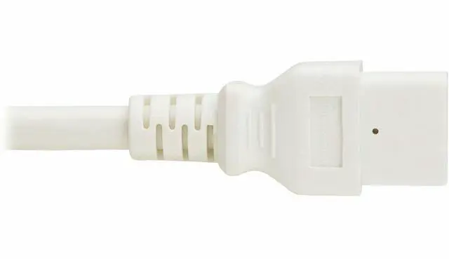 Alt view image 5 of 7 - Eaton Tripp Lite Series Power Cord, C20 to C21 - Heavy-Duty, 20A, 250V, 12 AWG, 2 ft. (0.6 m), White