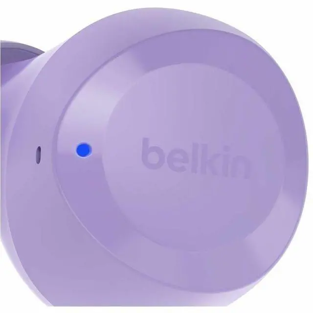 Alt view image 3 of 7 - Belkin SoundForm Bolt 2 True Wireless Earbuds - Lavender