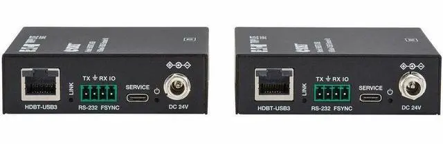 Alt view image 2 of 7 - Eaton Tripp Lite Series HDBaseT-USB3 over Cat6a Extender Kit - 4 USB-A 3.2 Gen 1 Ports - PoC, RS-232 - Up to 328 ft. (100 m) -2 x Network (RJ-45) - 7x USB - 328.08 ft Extended Range   BHDBT3-USB