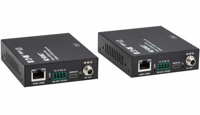Alt view image 3 of 7 - Eaton Tripp Lite Series HDBaseT-USB3 over Cat6a Extender Kit - 4 USB-A 3.2 Gen 1 Ports - PoC, RS-232 - Up to 328 ft. (100 m) -2 x Network (RJ-45) - 7x USB - 328.08 ft Extended Range   BHDBT3-USB