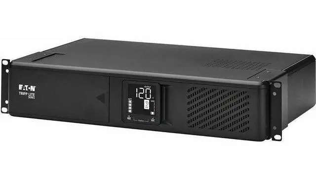 Alt view image 5 of 7 - Eaton Tripp Lite Series 1000VA 750W 120V Line-Interactive Cloud-Connected UPS with Remote Monitoring - 10 NEMA 5-15R Outlets (Surge and Battery Backup), LCD, 5-15P Plug, 2U Rack/Tower - 2U Desktop/Tow