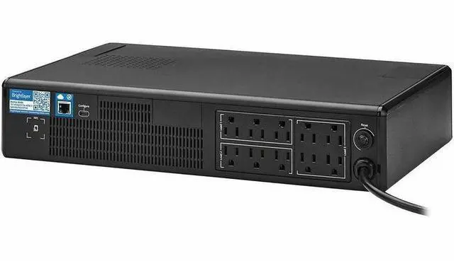 Alt view image 6 of 7 - Eaton Tripp Lite Series 1000VA 750W 120V Line-Interactive Cloud-Connected UPS with Remote Monitoring - 10 NEMA 5-15R Outlets (Surge and Battery Backup), LCD, 5-15P Plug, 2U Rack/Tower - 2U Desktop/Tow
