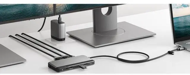 Alt view image 6 of 12 - Alogic USB-C Dual Display Dock MX2 Lite DisplayPort Edition U1CADSGR