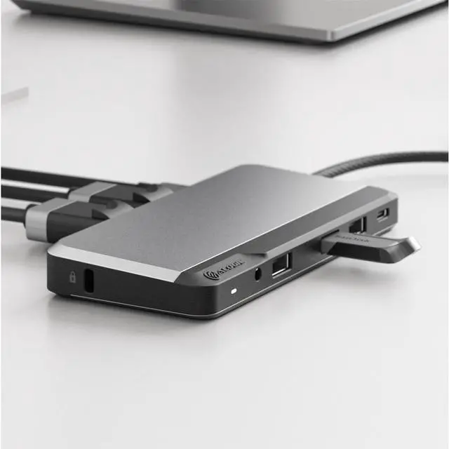 Alt view image 9 of 12 - Alogic USB-C Dual Display Dock MX2 Lite DisplayPort Edition U1CADSGR