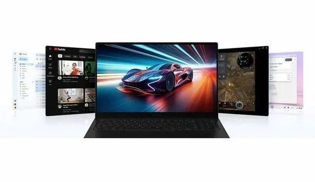 Alt view image 10 of 10 - Samsung - Galaxy Chromebook Plus 15.6 with Google AI - AMOLED display  Intel Core 3  8GB Memory  256GB Storage - Neptune Blue