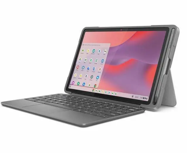 Alt view image 4 of 14 - Lenovo Chromebook Duet EDU G2 83HJ0002UB Chromebook Tablet - 10.9" WUXGA - MediaTek Kompanio 838 Octa-core - 4 GB - 64 GB Storage - ChromeOS - Luna Gray - Cortex A78 Dual-core (2 Core) 2.60 GHz +