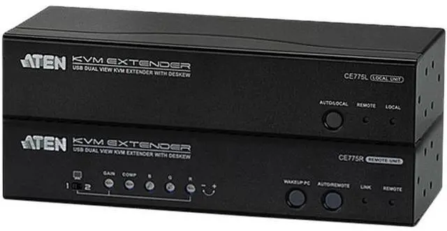 Alt view image 7 of 7 - Vga Dual View Kvm Extender
