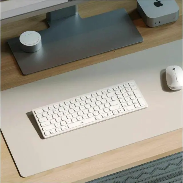Alt view image 2 of 6 - Alogic Echelon USB-C Compact Rechargeable Wireless Keyboard for macOS - Wireless Connectivity - Bluetooth/RF - 5 - 32.81 ft - 2.40 GHz - USB Type A Interface - 99 Key(s) - Easy-Switch, Home, Desktop,