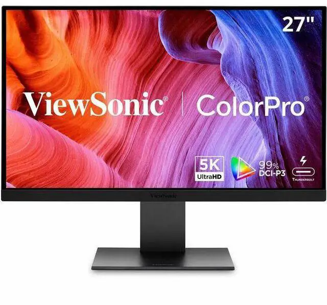 Alt view image 8 of 20 - ViewSonic VP2788-5K 27" 5K Mac-Ready Monitor with 100% sRGB, 99% DCI-P3, Pantone Validated, Advanced Ergonomics, Thunderbolt 4, USB Hub, HDMI, and DP for Home and Office