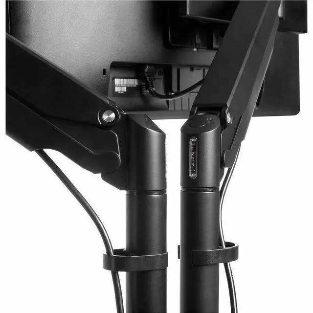 Alt view image 3 of 3 - HAT Design Works E2-2-104 Mounting Arm for Monitor, Display Screen - Black - Landscape/Portrait - Height Adjustable - 2 Display(s) Supported - 27" Screen Support - 40 lb Load Capacity - 75 x 75,