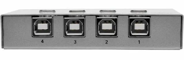 Alt view image 18 of 18 - Tripp Lite 4-Port Usb 2.0 Hi-Speed Printer / Peripheral Sharing Switch