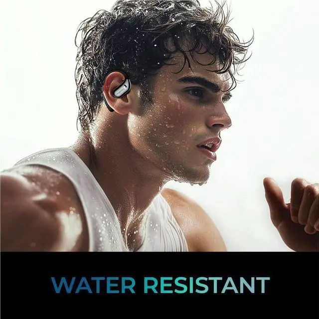 Alt view image 2 of 8 - Adesso Xtream T5 Open-Ear Bluetooth Water Resistant Earbuds XTREAMT5
