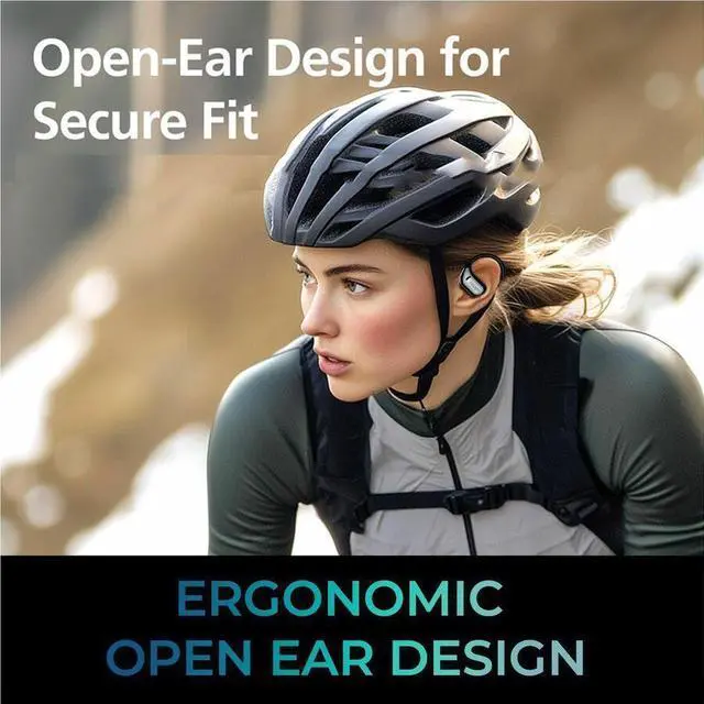 Alt view image 7 of 8 - Adesso Xtream T5 Open-Ear Bluetooth Water Resistant Earbuds XTREAMT5