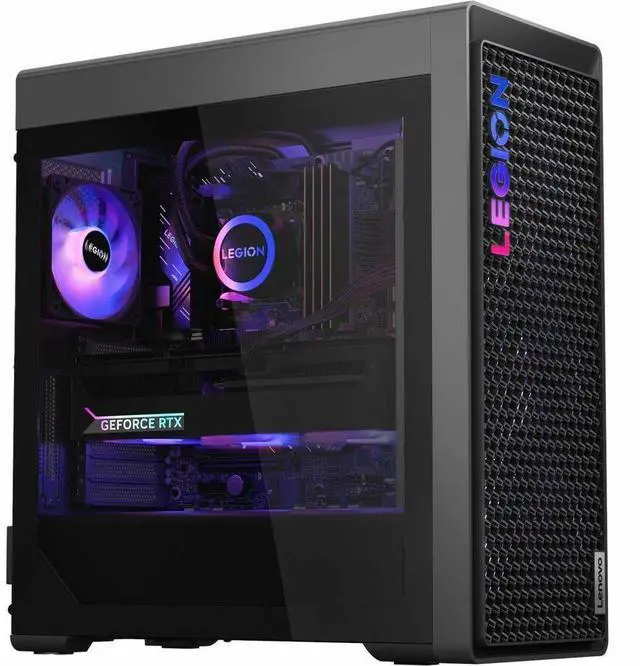 Alt view image 3 of 7 - Lenovo Legion T7 34IAS10 90Y6003JUS Gaming Desktop Computer - Intel Core Ultra 9 285K - 64 GB - 2 TB SSD - Tower - Storm Gray - Intel Z890 Chip - Windows 11 Pro - NVIDIA GeForce RTX 5080 16 GB GDDR7 -
