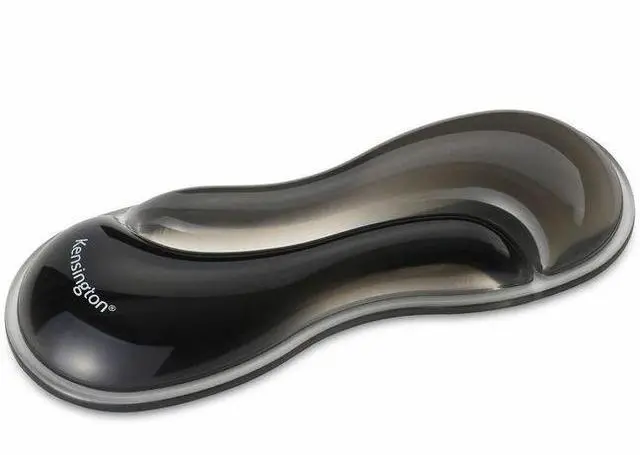 Main image of Kensington Slim Duo Gel Mouse/Trackball Wrist Rest - 0.87" x 7.56" x 2.83" Dimension - Gray, Black - Gel - Strain Resistant - Mouse - Retail - 1