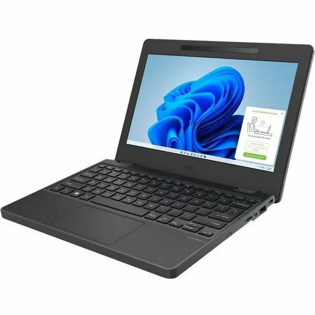 Alt view image 4 of 7 - Acer TravelMate B3 11 B311-34T TMB311-34T-P4RD 11.6" Touchscreen Notebook - Full HD - Intel N250 - 8 GB - 128 GB SSD - English Keyboard - Black - Intel Chip - 1920 x 1080 - Windows 11 Pro - Intel
