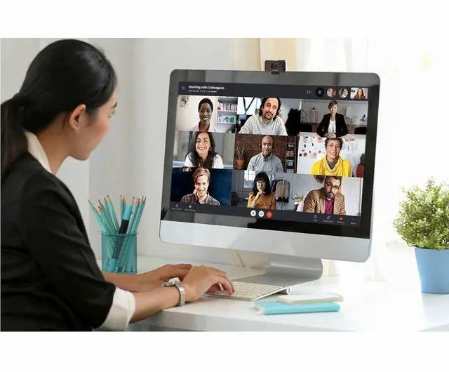 Alt view image 2 of 4 - DataLocker H2 Webcam - 30 fps - USB 2.0 - TAA Compliant - 16 Megapixel Interpolated - Full HD - 1920 x 1080 Video - Tripod Mount, Clip, Stand - Windows 10, Windows 7, Windows 8, Linux, ChromeOS, Mac O