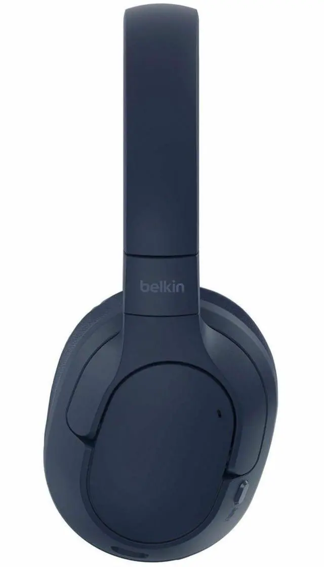 Alt view image 5 of 14 - Belkin SoundForm Surround Wireless Over-Ear Headphones AUD009fqBL - Blue