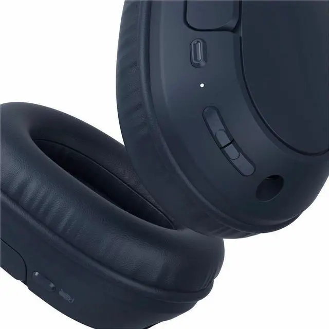 Alt view image 4 of 14 - Belkin SoundForm Surround Wireless Over-Ear Headphones AUD009fqBL - Blue