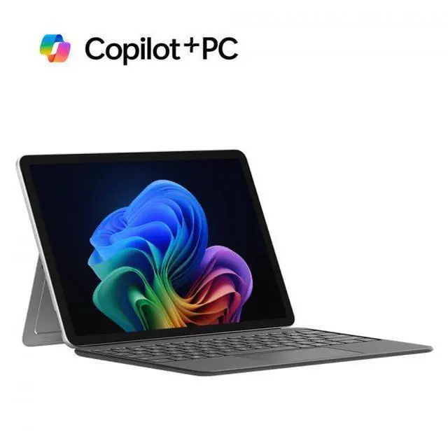 Main image of Microsoft 12" Surface Pro Copilot+ PC, Snapdragon X Plus 8-Core, 16GB RAM, 512GB UFS, Device Only, Platinum, Latest Model