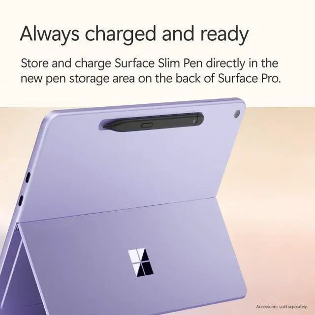 Alt view image 7 of 7 - Microsoft 12" Surface Pro Copilot+ PC, Snapdragon X Plus 8-Core, 16GB RAM, 512GB UFS, Device Only,  Violet, Latest Model