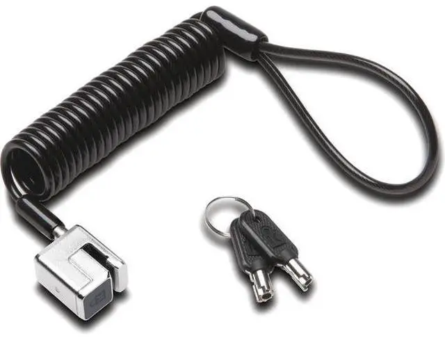 Main image of Kensington Portable Keyed Cable Lock for Surface Pro KD - 7.50 ft Cable - Portable - Keyed Lock - Black, Silver - Carbon Steel, Plastic - For Notebook - Self-coiling
