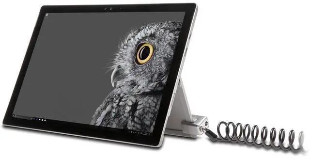 Alt view image 3 of 4 - Kensington Portable Keyed Cable Lock for Surface Pro KD - 7.50 ft Cable - Portable - Keyed Lock - Black, Silver - Carbon Steel, Plastic - For Notebook - Self-coiling