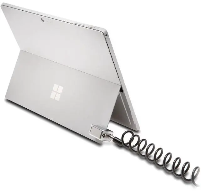 Alt view image 4 of 4 - Kensington Portable Keyed Cable Lock for Surface Pro KD - 7.50 ft Cable - Portable - Keyed Lock - Black, Silver - Carbon Steel, Plastic - For Notebook - Self-coiling