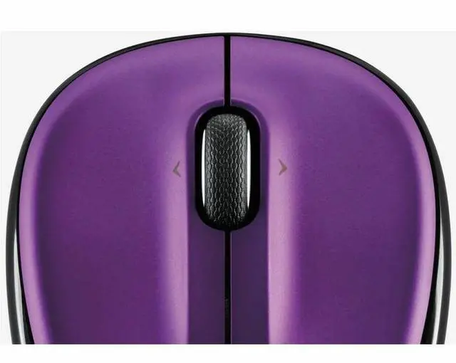 Alt view image 4 of 5 - Logitech M325S Wireless Mouse - Optical - Wireless - 32.81 ft - Radio Frequency - 2.40 GHz - Lilac - 1000 dpi - Tilt Wheel - 5 Button(s) - Small Hand/Palm Size - Symmetrical - 1 x AA Battery Supported