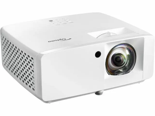 Alt view image 4 of 14 - Optoma ZW350ST 3D Short Throw DLP Projector - 16:9 - White - High Dynamic Range (HDR) - Front - 1080p - 30000 Hour Normal Mode - 300,000:1 - 3600 lm - HDMI - USB - Network (RJ-45)