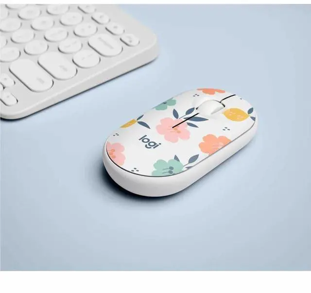 Alt view image 11 of 13 - Logitech M340 Wireless Ambidextrous Mouse, Floral Bouquet 910-007280