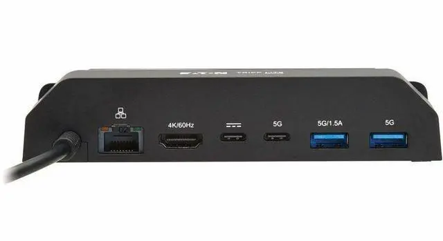 Alt view image 5 of 8 - Eaton Tripp Lite Series USB-C Docking Station for Steam Deck and ROG Ally - 4K 60 Hz HDMI, USB Hub, Gigabit Ethernet, 100W PD Charging - for Monitor, HDTV, Video Game System, Keyboard, Mouse, Hard Dri