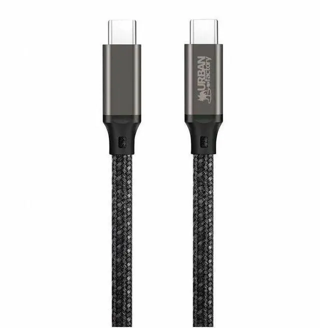 Main image of Urban Factory Basee: 100w USB-C / USB-C Cable - 6.56 ft USB-C Data Transfer Cable for Tablet, Notebook, Smartphone - First End: 1 x USB Type C - Male - Second End: 1 x USB Type C - Male - 10 Gbit/s -