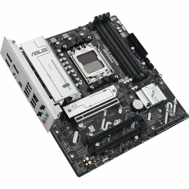 Main image of ASUS PRIME B840M-A WIFI-CSM AMD AM5 B840 mATX motherboard, Advanced AI Ready, DDR5, PCIe 4.0 Ready, three M.2 slots, Wi-Fi 6E, 2.5Gb LAN, DisplayPort, HDMI, USB 5Gbps Type-C, BIOS FlashBack, Aura