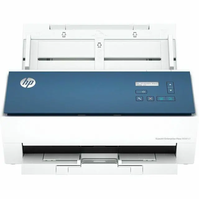 Alt view image 2 of 7 - HP Scanjet Enterprise Flow 9000 s1 Sheetfed Scanner - 600 x 600 dpi Optical - 24-bit Color - 48-bit Grayscale - Grayscale Scan - Duplex Scanning - Cut Sheet Paper, Laser Paper, Pre-punched Paper, Cheq
