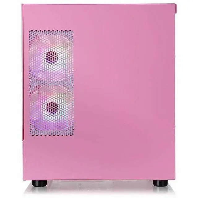 Alt view image 19 of 20 - Thermaltake View 170 TG ARGB m-ATX Chassis; 3x120mm ARGB Lite Fans Included; 280mm Radiator Support; 340mm GPU Clearance; 160mm Air Cooler Max Height; Bubble Pink; CA-1Z4-00MAWN-01