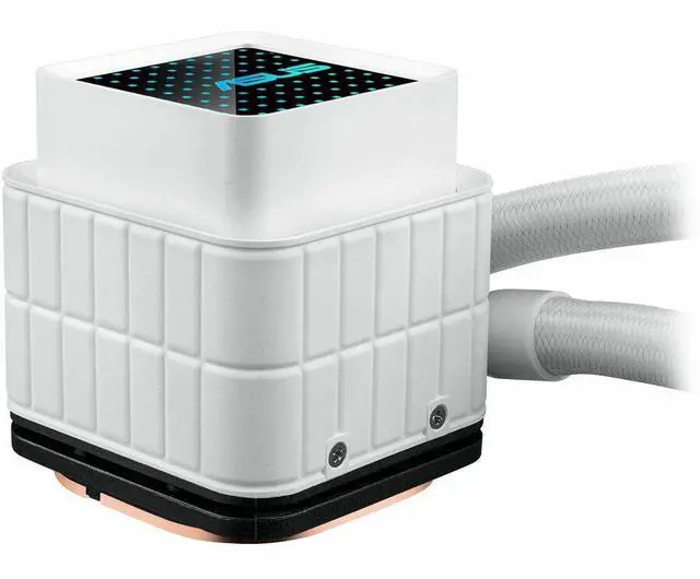 Alt view image 5 of 15 - Asus Prime LC 360 ARGB White Edition Cooling Fan/Radiator/Water Block/Pump - 3 x Fan(s) - 75.70 CFM Maximum Airflow - 2200 rpm - Liquid Cooler Cooler - Compatible Intel Socket: Socket LGA-1851, LGA-17