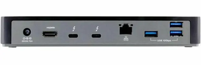 Alt view image 6 of 7 - Apricorn Aegis Thunderbolt 4 Docking Station - for Notebook, Tablet, Cellular Phone, Mouse, Keyboard, Speaker, Headphone, Microphone, Hard Drive, MacBook, iPad, ... - Charging Capability - Memory Card