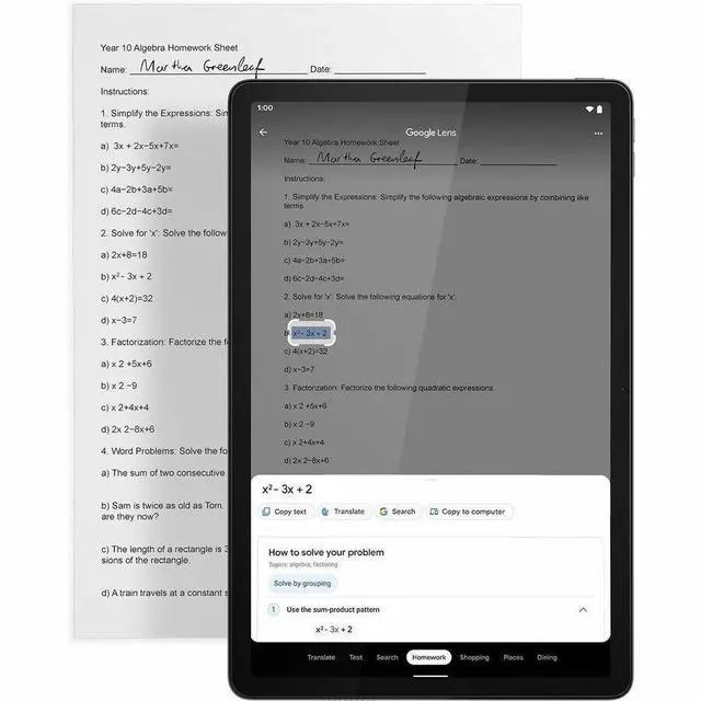 Alt view image 16 of 16 - Lenovo Tab M11 11" Tablet 64GB ZADA0047US Grey
