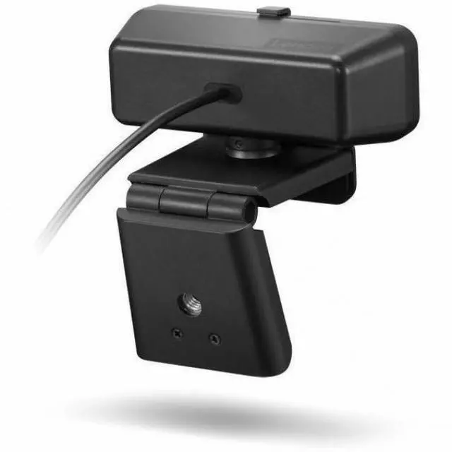 Alt view image 3 of 15 - Lenovo Essential Webcam - 30 fps - Black - USB 2.0 Type A - Full HD - 1920 x 1080 Video - 85° Angle - Tripod Mount - Microphone - Windows 10, Windows 11, macOS, ChromeOS - Privacy Cap, Tripod