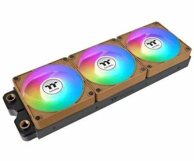 Alt view image 11 of 20 - Thermaltake CT120 EX Reverse ARGB Sync PC Cooling Fan 3 Pack, 500~2000 RPM, 5V Mobo Sync, 16.8 Million Colors 9 LEDs, MagForce 2.0 Connectors, Hydraulic Bearing, Gravel Sand, CL-F224-PL12GS-A