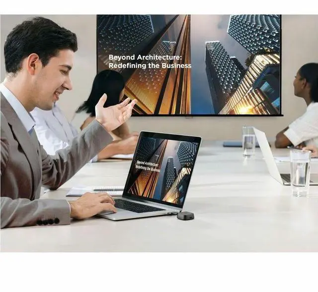 Alt view image 11 of 15 - ViewSonic WPD-900 Wireless Screen Casting Kit 1080p Full HD, Miracast, and AirPlay Support, USB-C, HDMI, and USB Inputs for Plug-and-Play Functionality