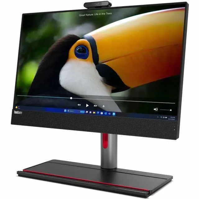 Alt view image 2 of 7 - Lenovo ThinkCentre M90a Gen 5 12SH002BUS All-in-One Computer - Intel Core i7 14th Gen i7-14700 - vPro Technology - 32 GB - 512 GB SSD - 23.8" Full HD Touchscreen - Desktop - Black - Intel Q670 Ch